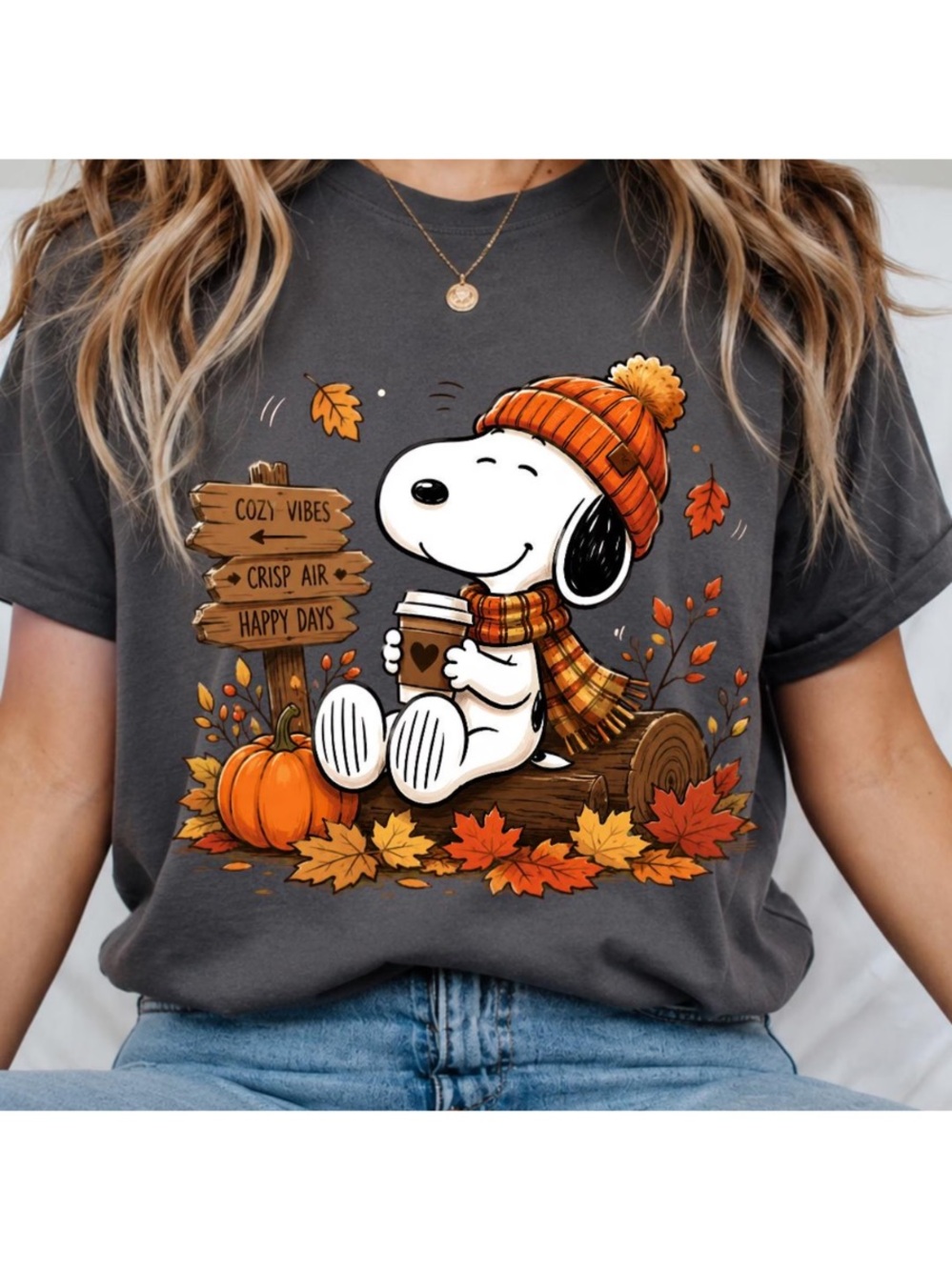 Comfort Colors Fall Coffee Tee - Pepper